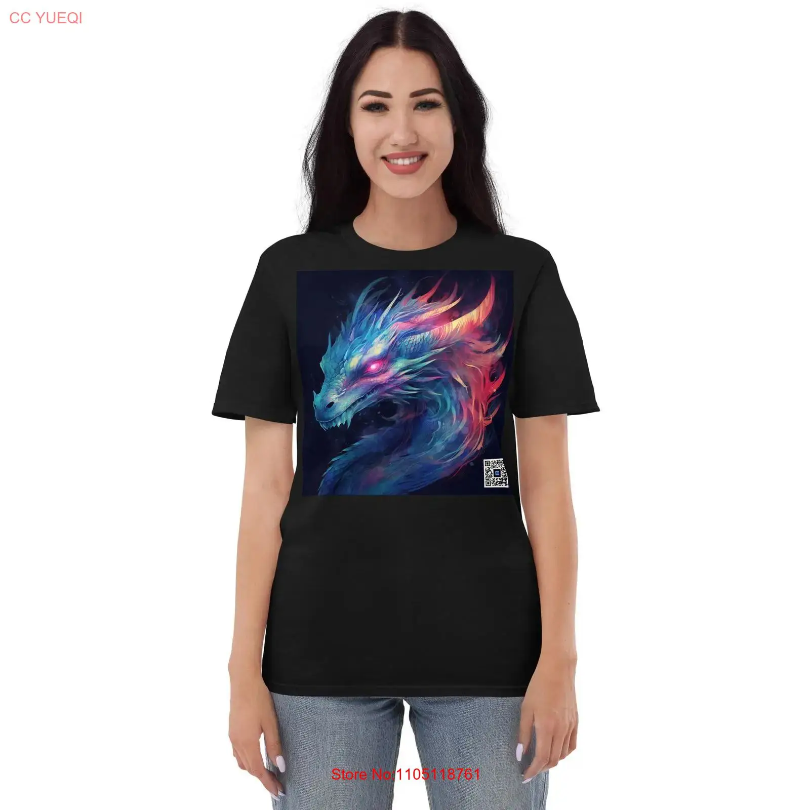 3D Printing Qr Codes - Dragon T Shirt smartphone camera scannable