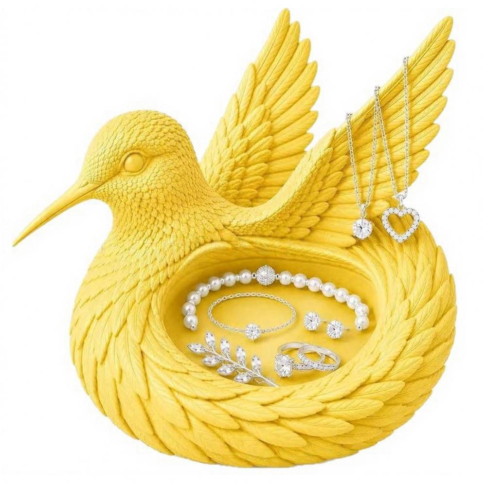 3D Printing Ring Holder - Decorative Jewelry Holder Hummingbird Jewelry Dish