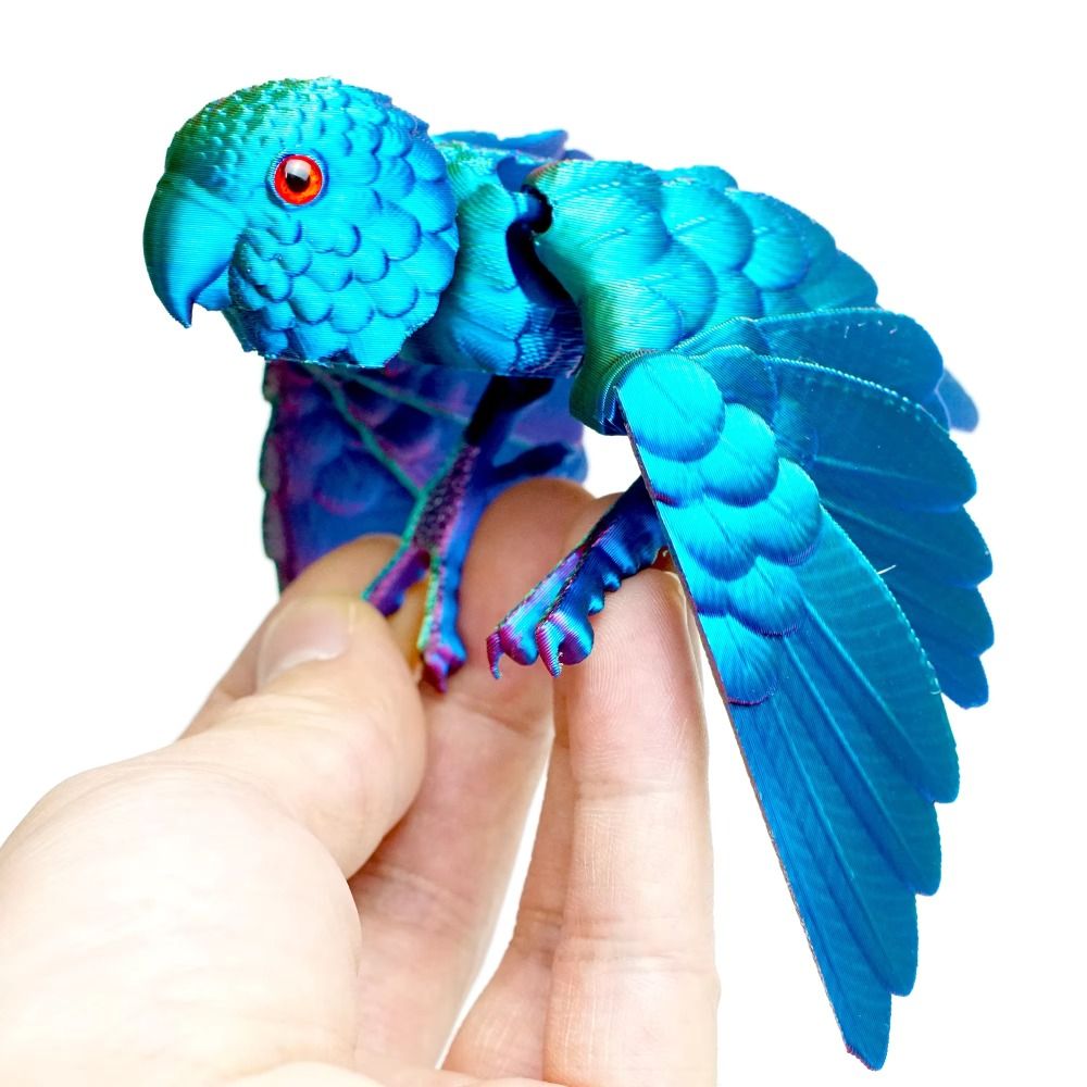 3D Printing Figure - Simulated Eye 3D Printed Parrot Model