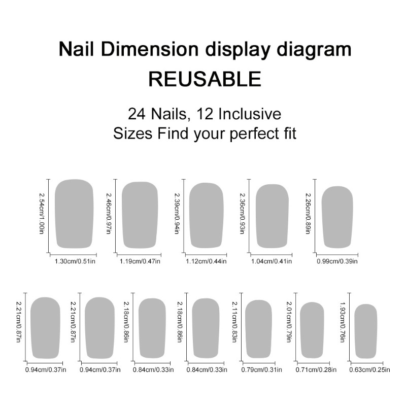 24pcs Summer Long Presss on Na - 3D Printing Nails ulasan dan harga
