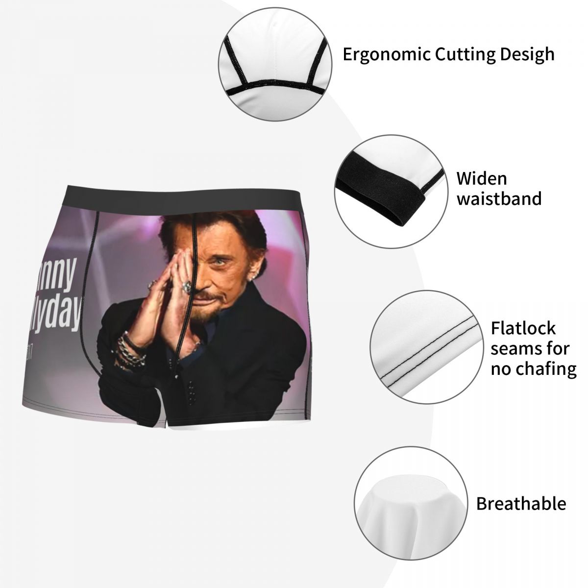 Rock Johnny Hallyday Boxer Sho - 3D Printing Rock ulasan dan harga