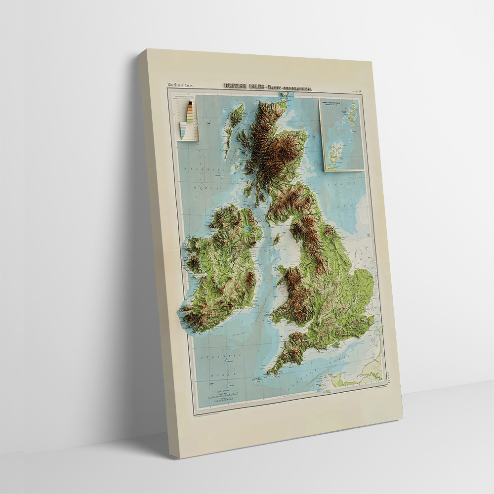 3D Relief Map of 1922 British  - 3D Printing Figure ulasan dan harga