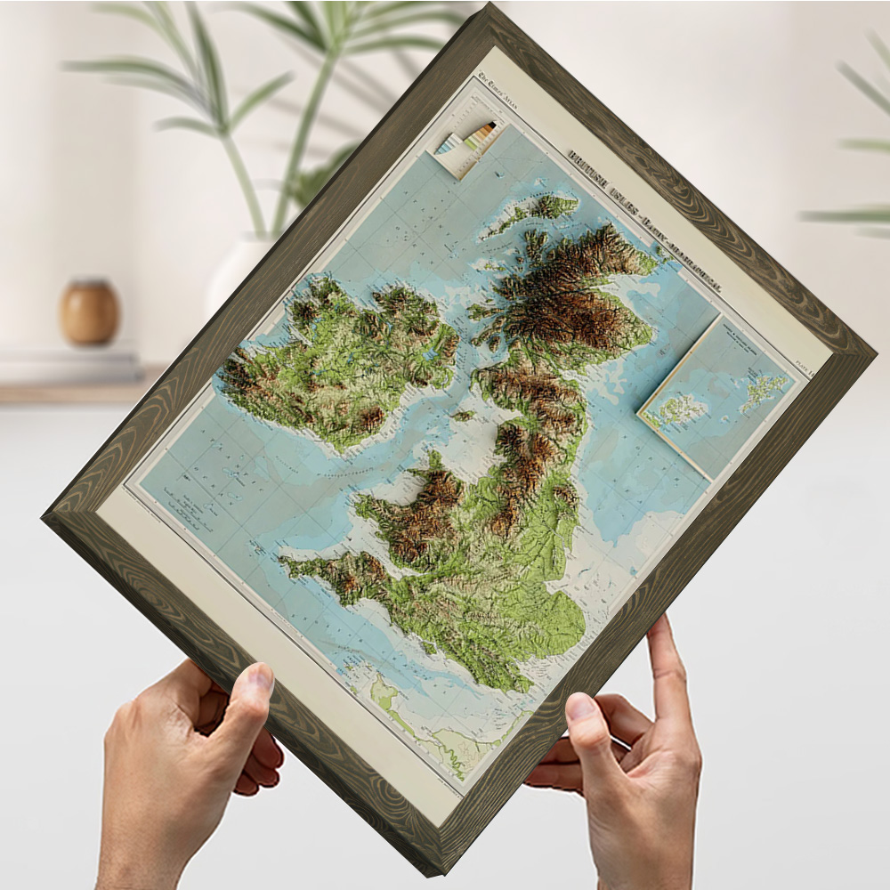 3D Relief Map of 1922 British  - 3D Printing Figure ulasan dan harga