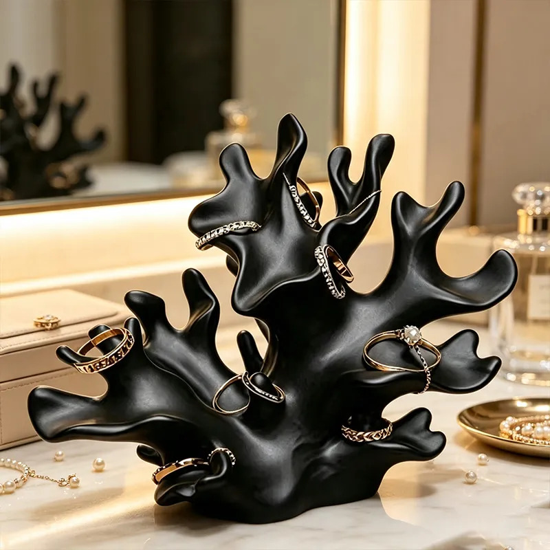 3D Printed Coral Branch Jewelr - 3D Printing Ring Holder ulasan dan harga