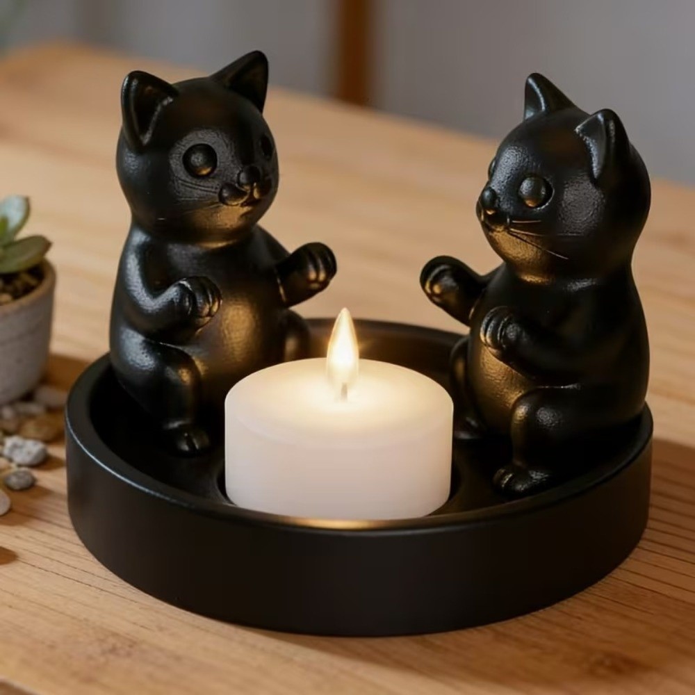 Creative Cartoon Cat Candle Ho - 3D Printing Ring Holder ulasan dan harga