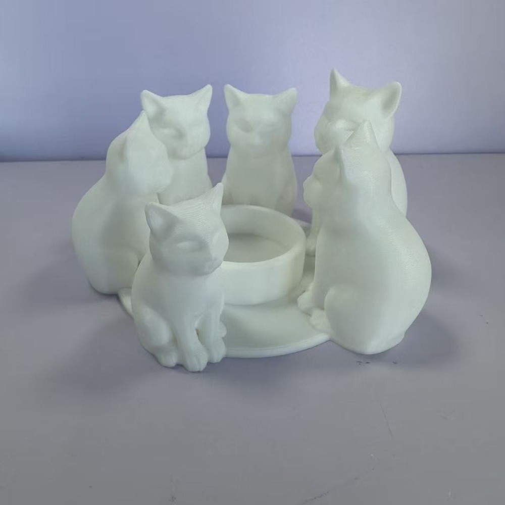 Creative Cartoon Cat Candle Ho - 3D Printing Ring Holder ulasan dan harga