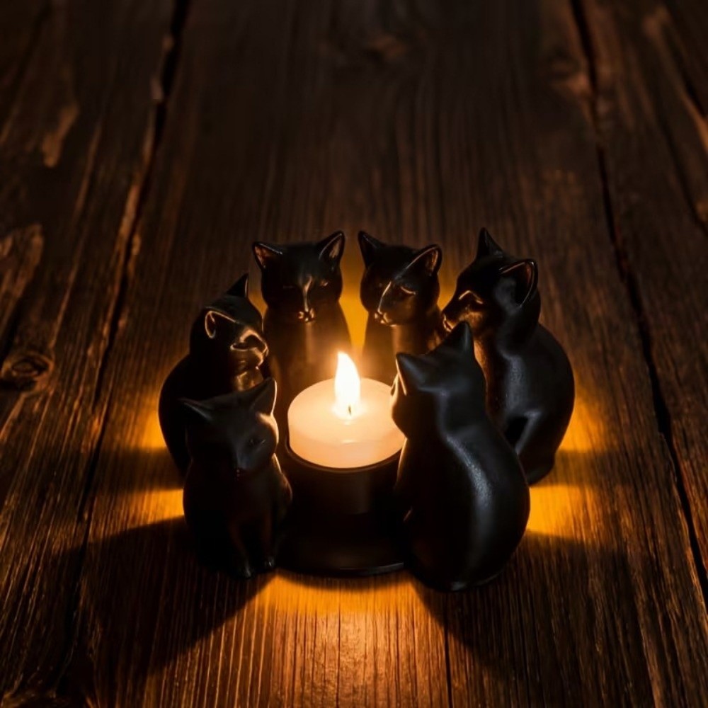 Creative Cartoon Cat Candle Ho - 3D Printing Ring Holder ulasan dan harga
