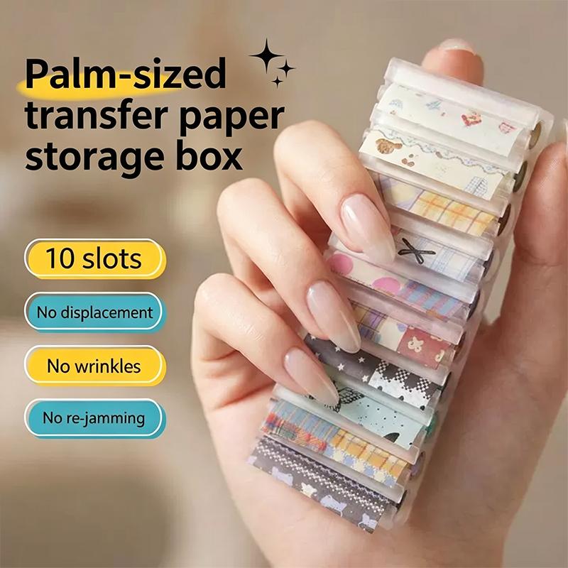 10 Grid Nail Transfer Paper 3D - 3D Printing Nails ulasan dan harga