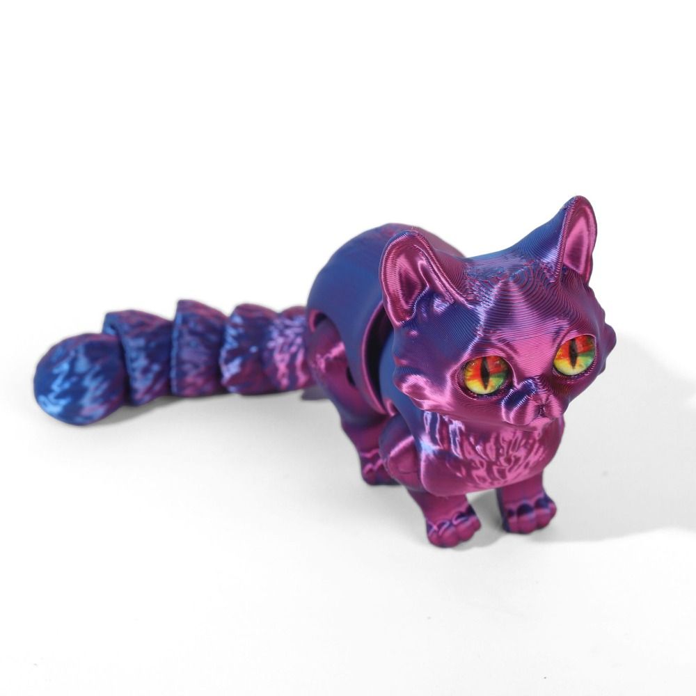 Big Eyes 3D Printed Cat Model  - 3D Printing Figure ulasan dan harga