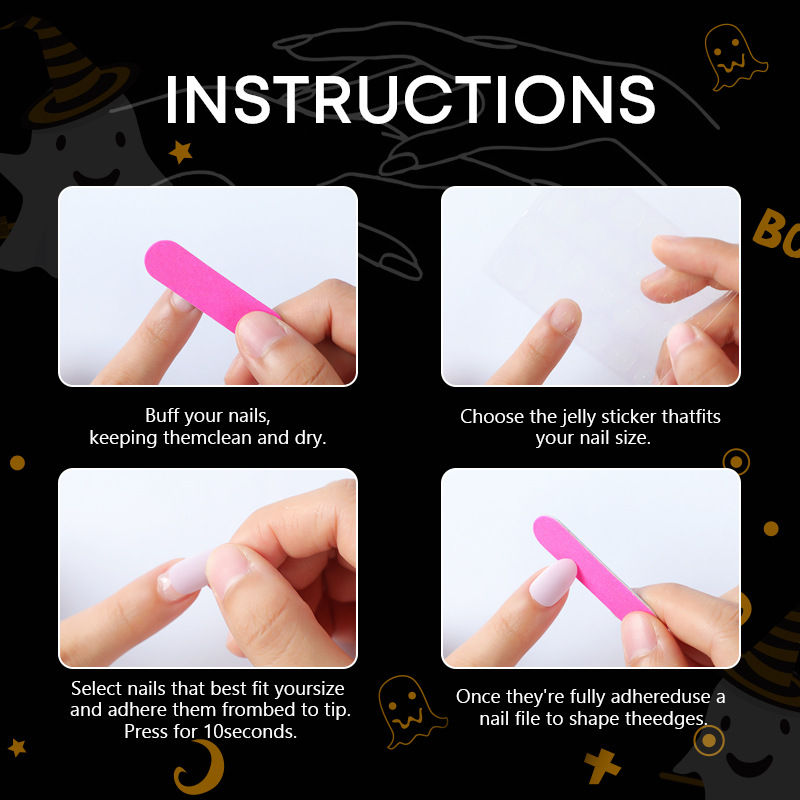 30pcs 2025 Halloween Almond Sh - 3D Printing Nails ulasan dan harga