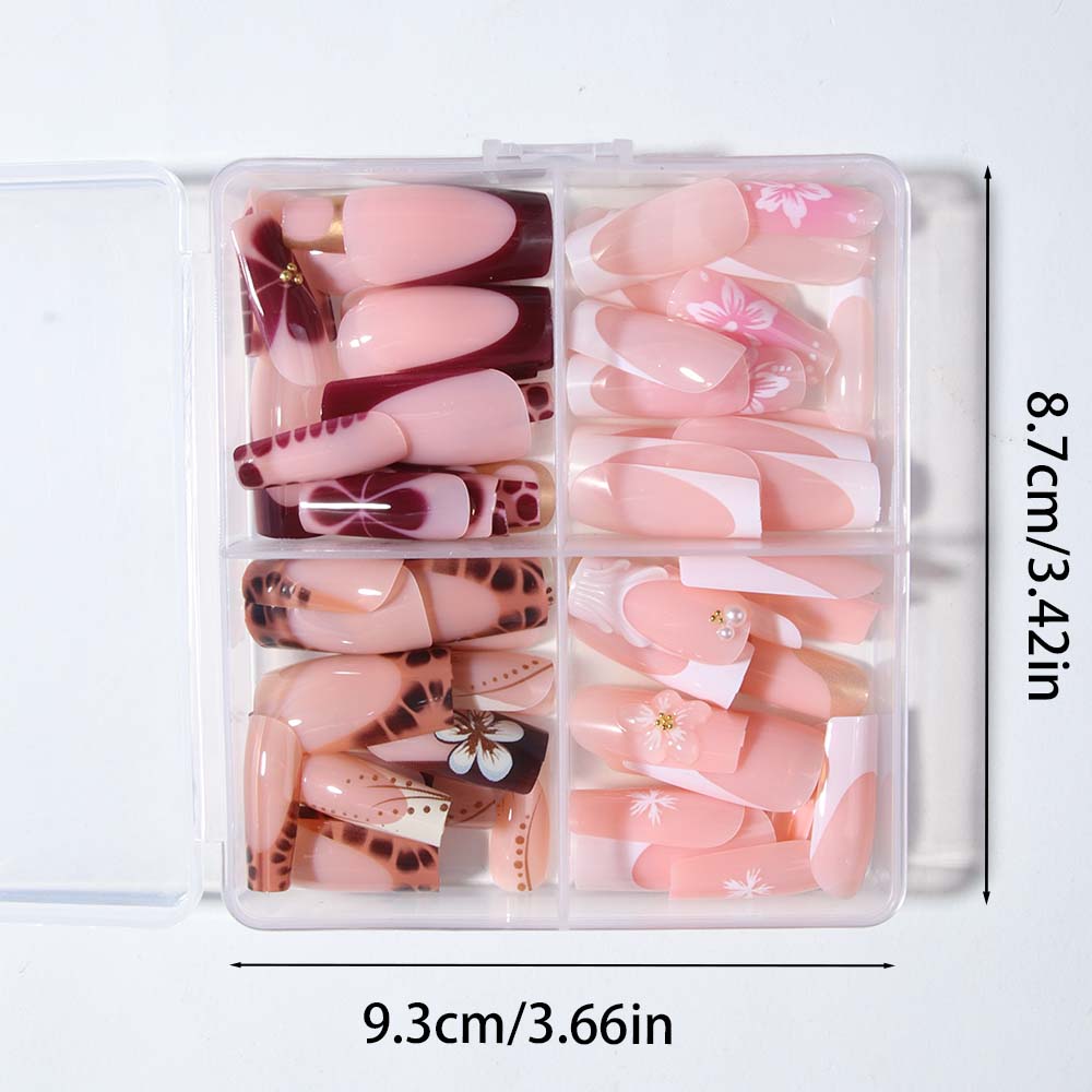 96Pcs(4Mixed)3D Three-Dimensio - 3D Printing Nails ulasan dan harga