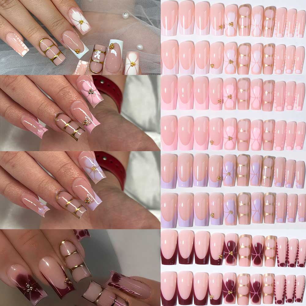 96Pcs(4Mixed)3D Three-Dimensio - 3D Printing Nails ulasan dan harga