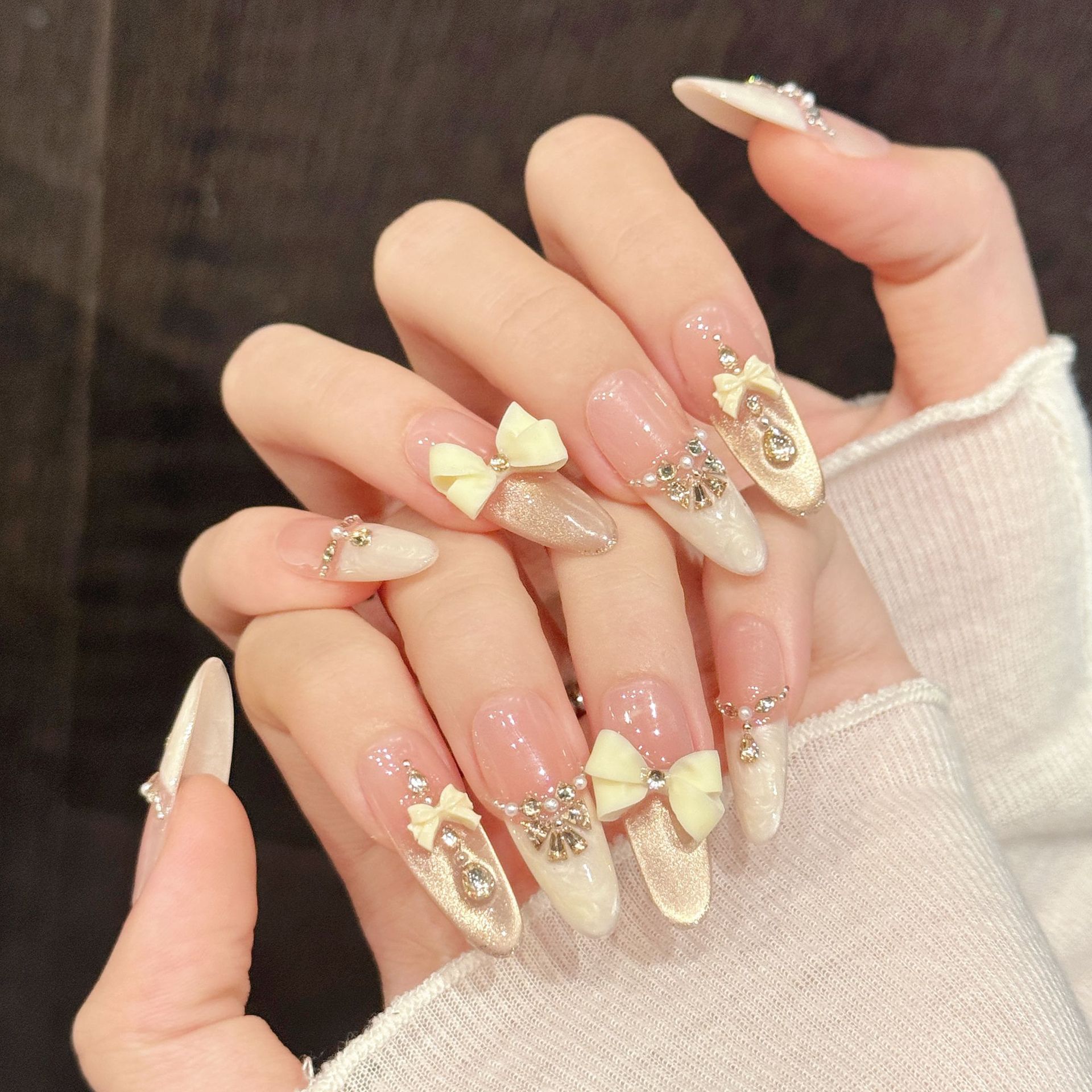 10pcs Handmade Press On Nails  - 3D Printing Nails ulasan dan harga