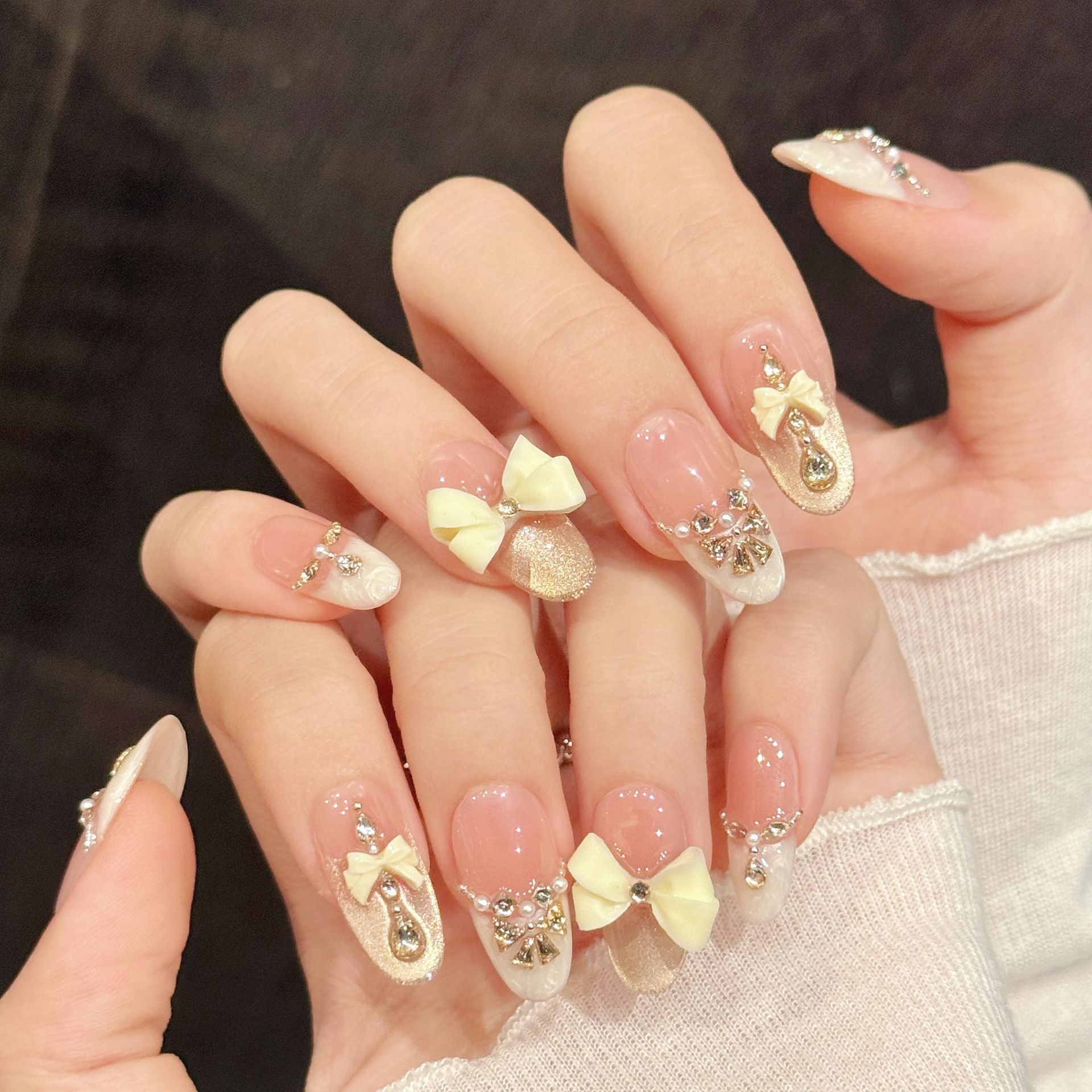 10pcs Handmade Press On Nails  - 3D Printing Nails ulasan dan harga