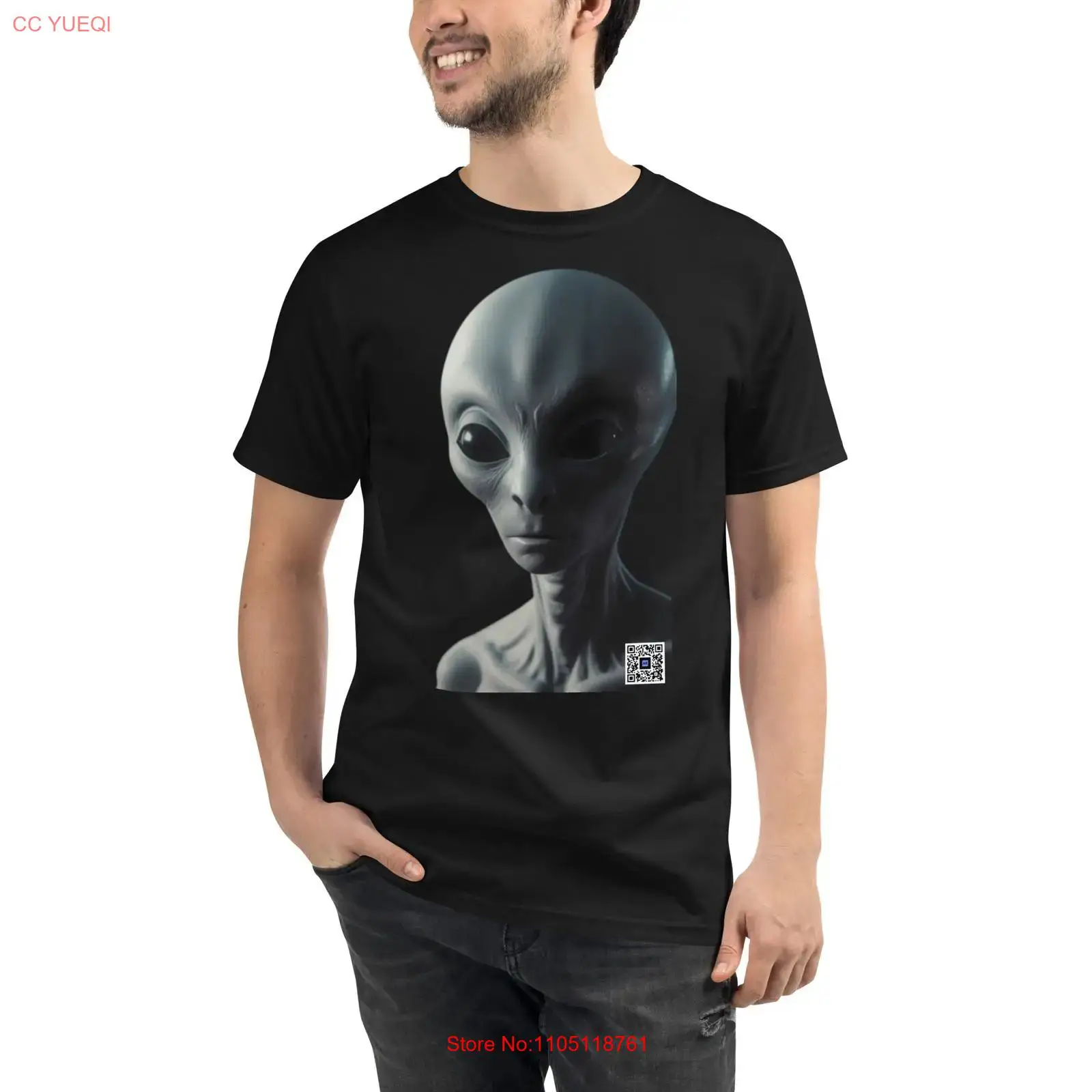Organic Alien T Shirt smartpho - 3D Printing Qr Codes ulasan dan harga