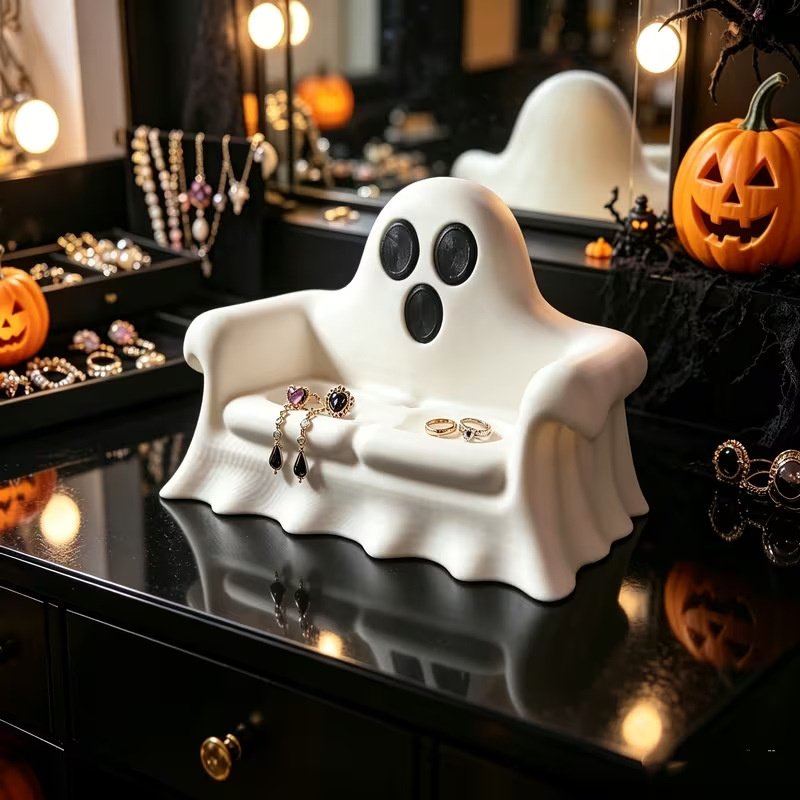 3D Printed Ghost Jewelry Holde - 3D Printing Ring Holder ulasan dan harga