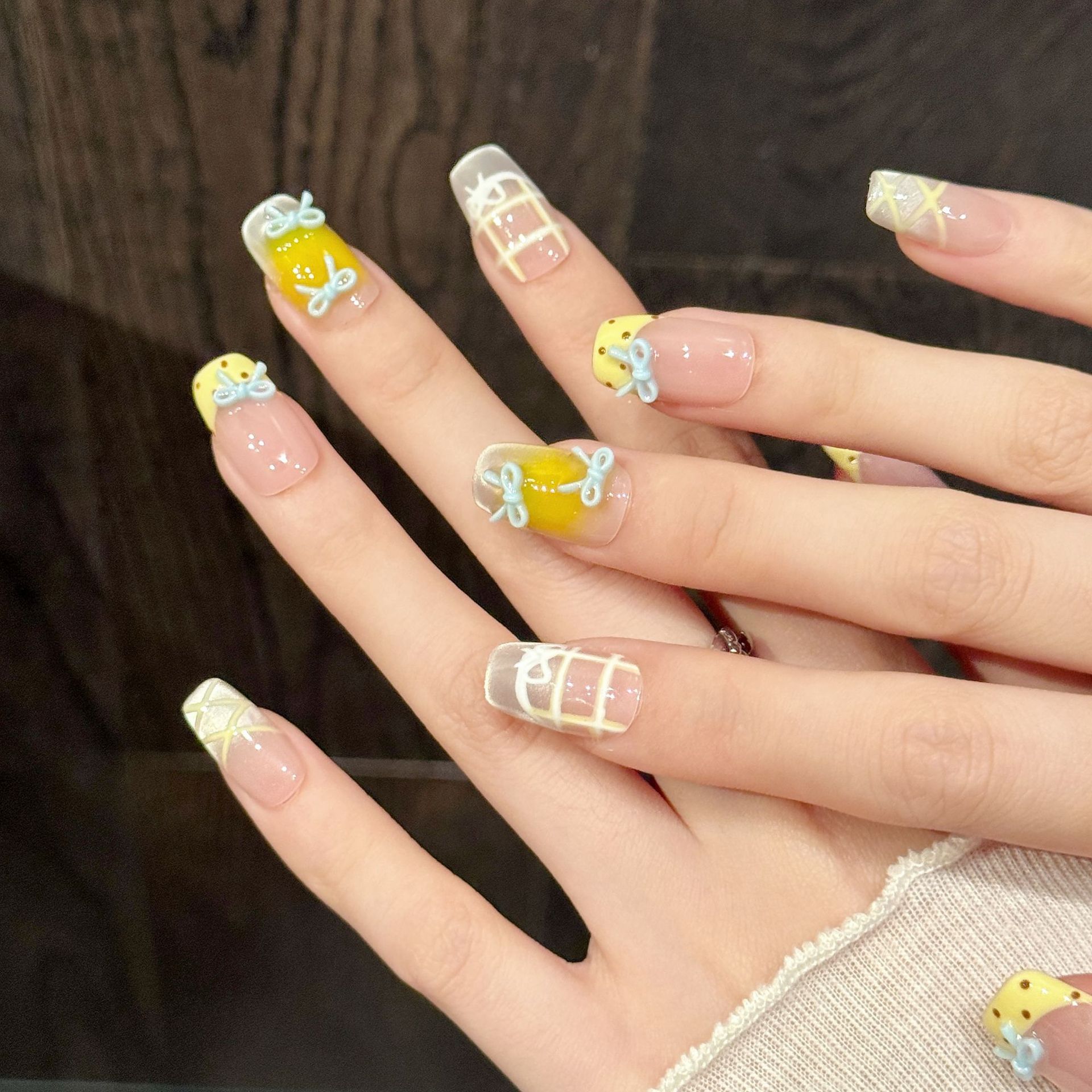 10pcs Handmade Kawaii Cute Gra - 3D Printing Nails ulasan dan harga
