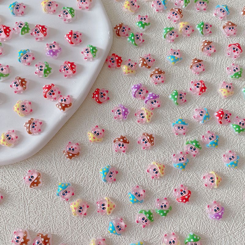 2/10/20pcs Kirby Nail Charms 3 - 3D Printing Nails ulasan dan harga