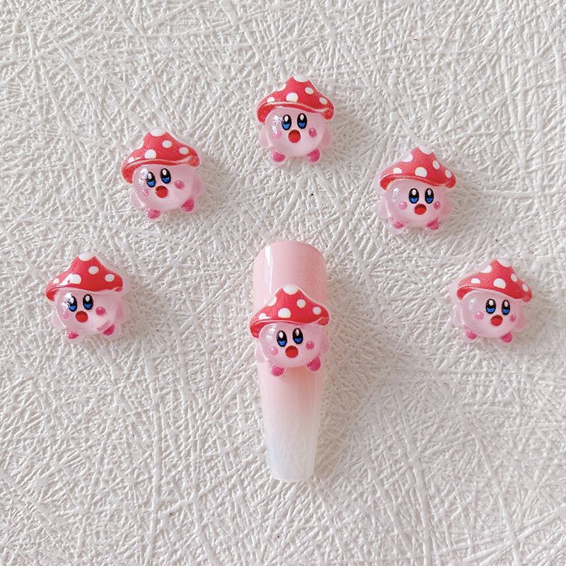 2/10/20pcs Kirby Nail Charms 3 - 3D Printing Nails ulasan dan harga