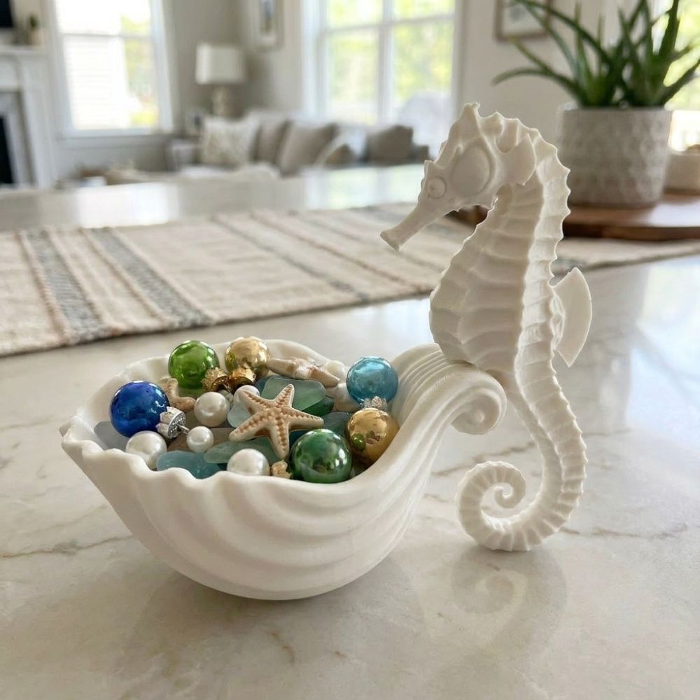 3D Printed Seahorse-Shaped Sto - 3D Printing Ring Holder ulasan dan harga