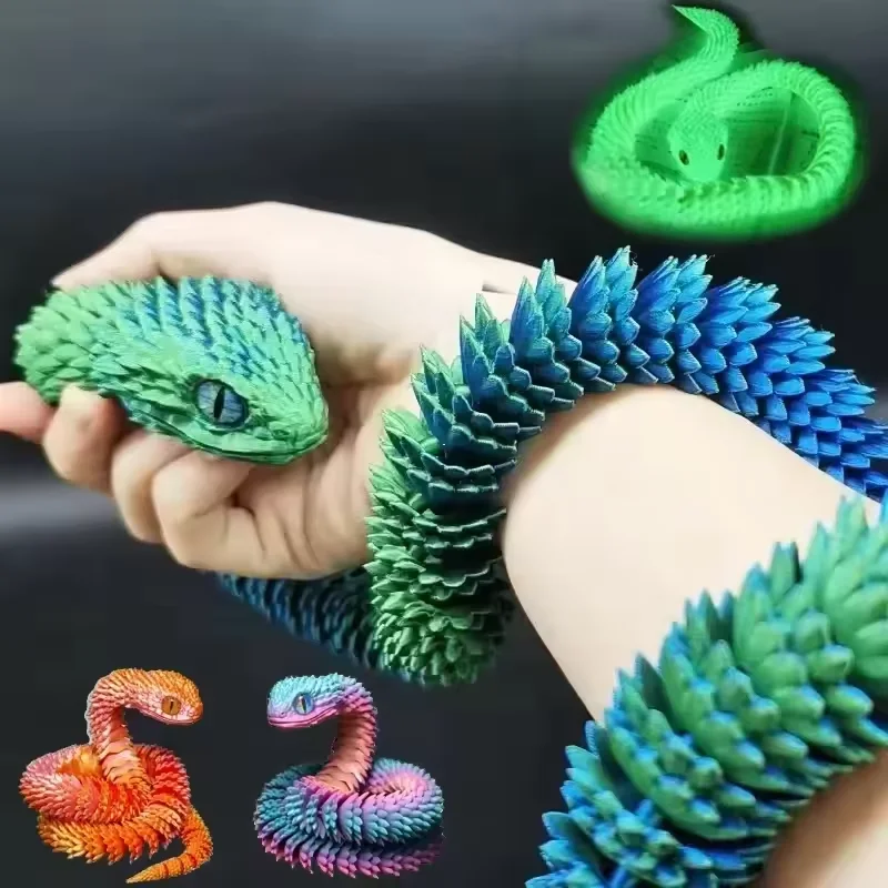 3D Printed Snake Movable Joint - 3D Printing Figure ulasan dan harga
