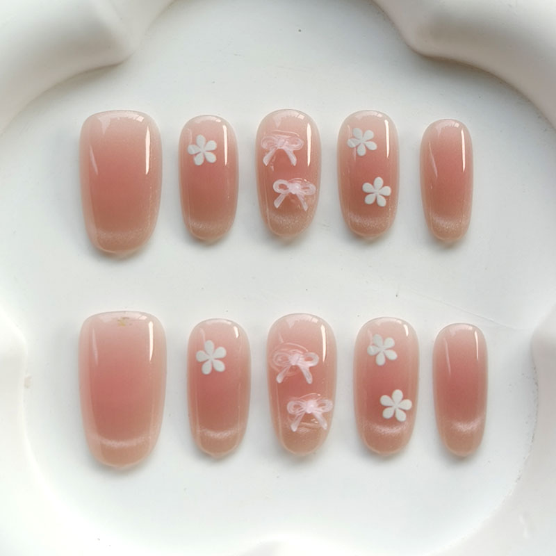 10Pcs Teenage Girl Fashion Cut - 3D Printing Nails ulasan dan harga