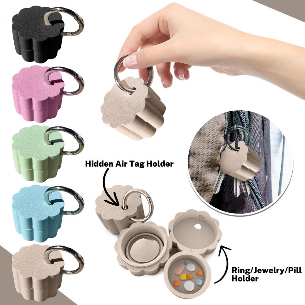 Keychain Pill Box Waterproof C - 3D Printing Ring Holder ulasan dan harga