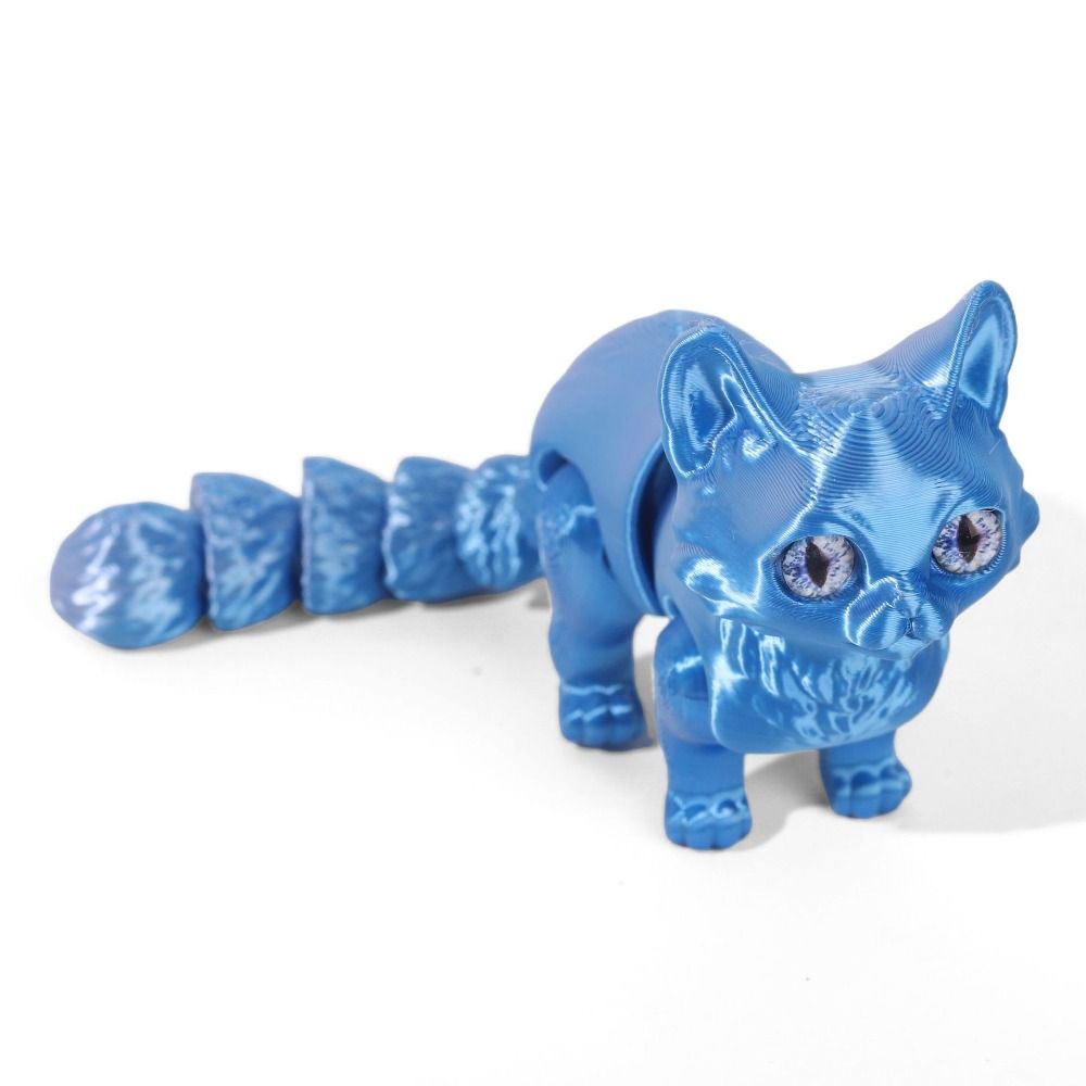 Big Eyes 3D Printed Cat Model  - 3D Printing Figure ulasan dan harga