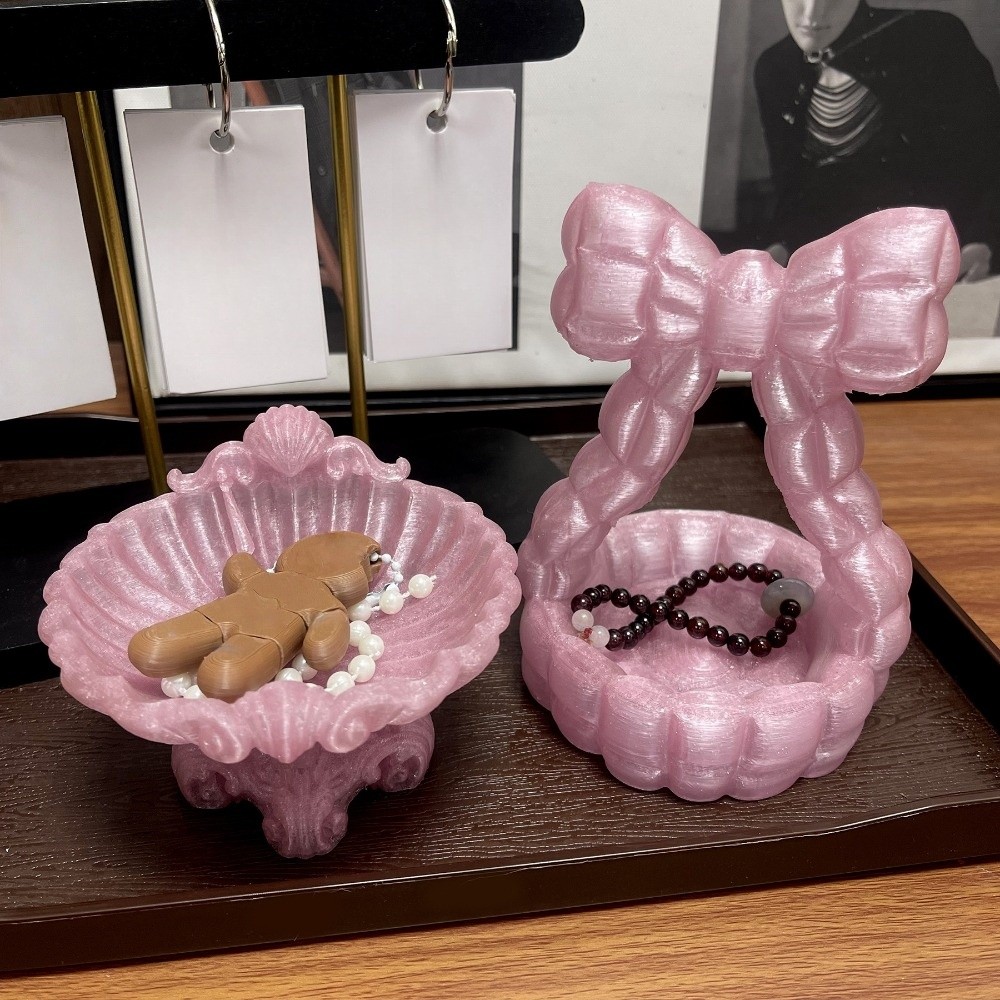 Elegant Bow 3D Printed Jewelry - 3D Printing Ring Holder ulasan dan harga