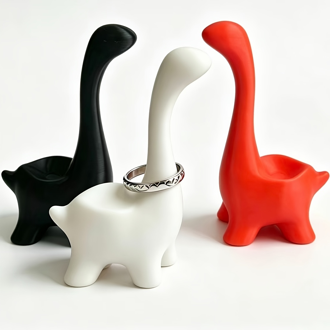 2Pcs Simple Long-Necked Dinosa - 3D Printing Ring Holder ulasan dan harga
