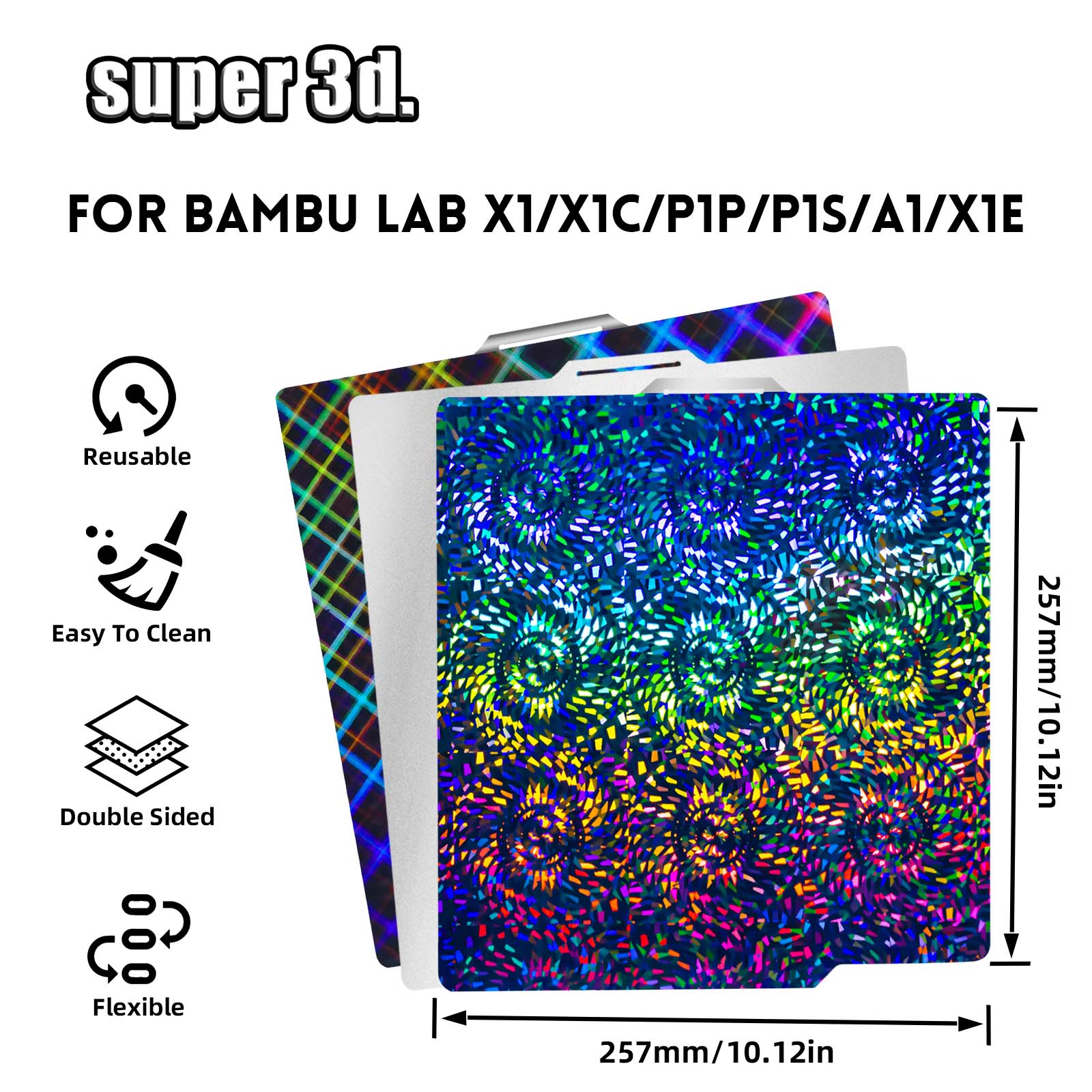 P2S Build Plate for Bambu Lab  - 3D Printing X1 Carbon ulasan dan harga